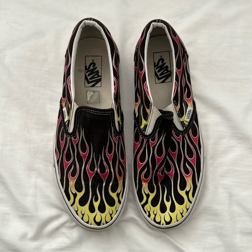 VANs Flame Slip Ons
